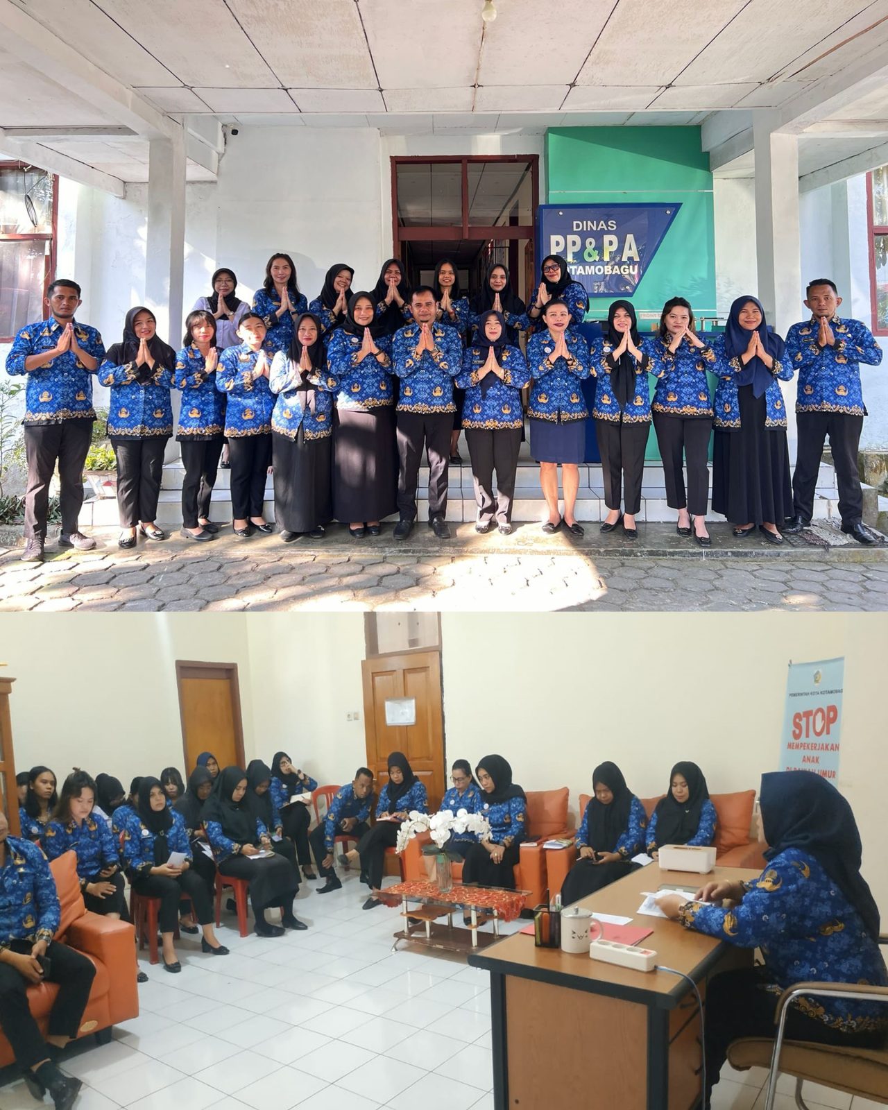 Rapat Kerja Dinas Pemberdayaan Perempuan dan Perlindungan Anak Kotamobagu Pasca Cuti Hari Raya Idul Fitri 1445 H