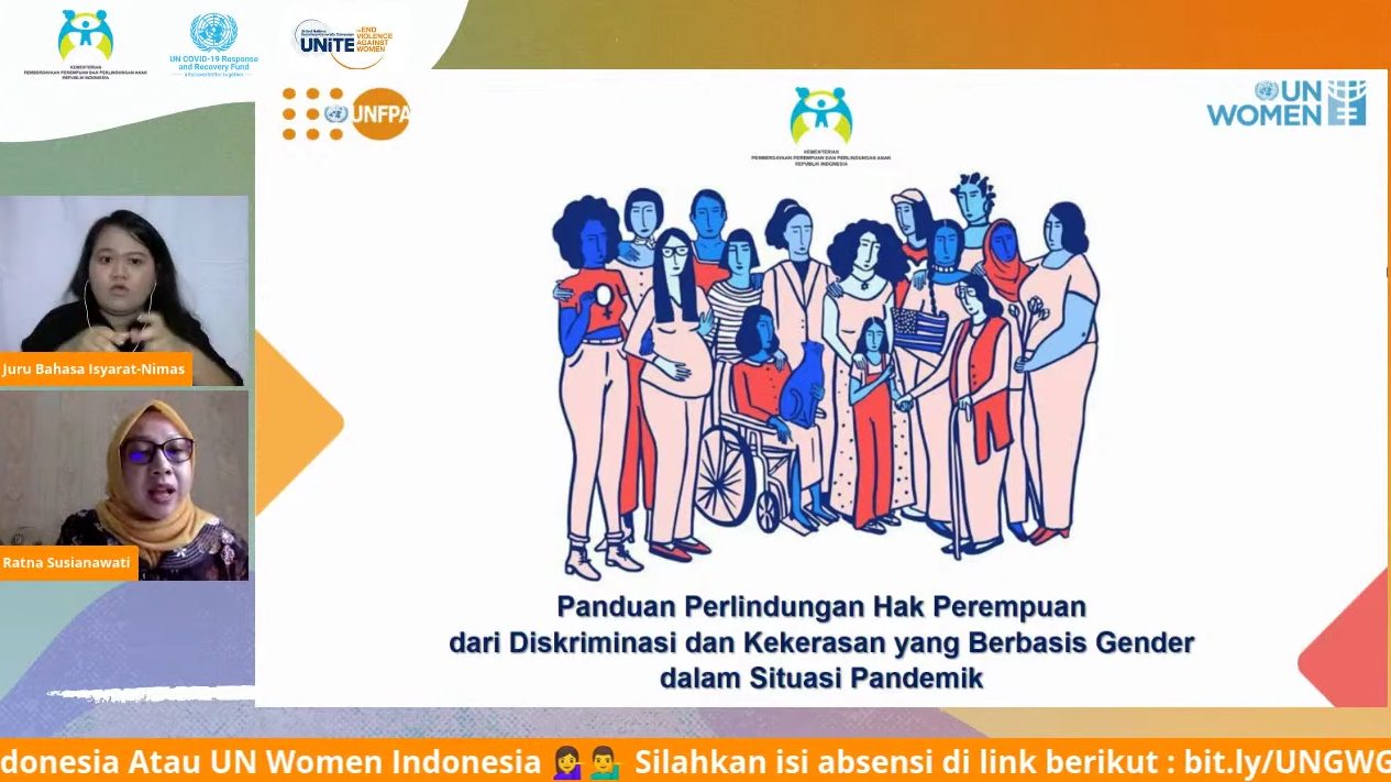 Siaran Pers Nomor: B-340/Set/Rokum/MP 01/12/2020 PANDUAN PERLINDUNGAN PEREMPUAN DARI KEKERASAN BERBASIS GENDER SELAMA PANDEMI DILUNCURKAN